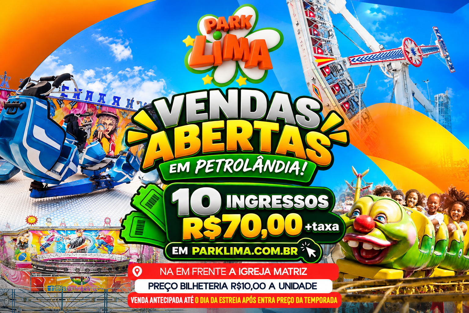 Park Lima | Temporada PATRÔLANDIA | COMBO 10 INGRESSOS